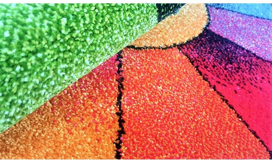 covor copii multicolor tip curcubeu design modern ideal pentru decor vesel si creativ