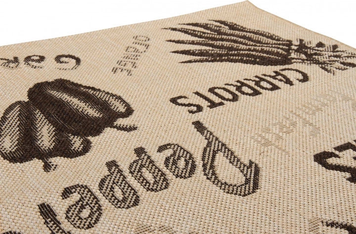 detaliu covor bucatarie bej material rezistent covor usor de curatat pentru bucatarie