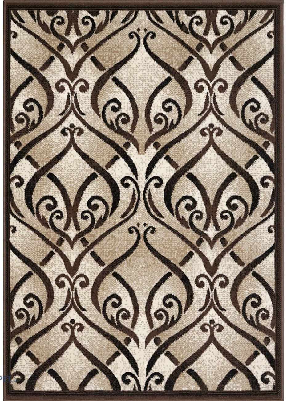 covor-bej-maro-elegant-model-ornamental