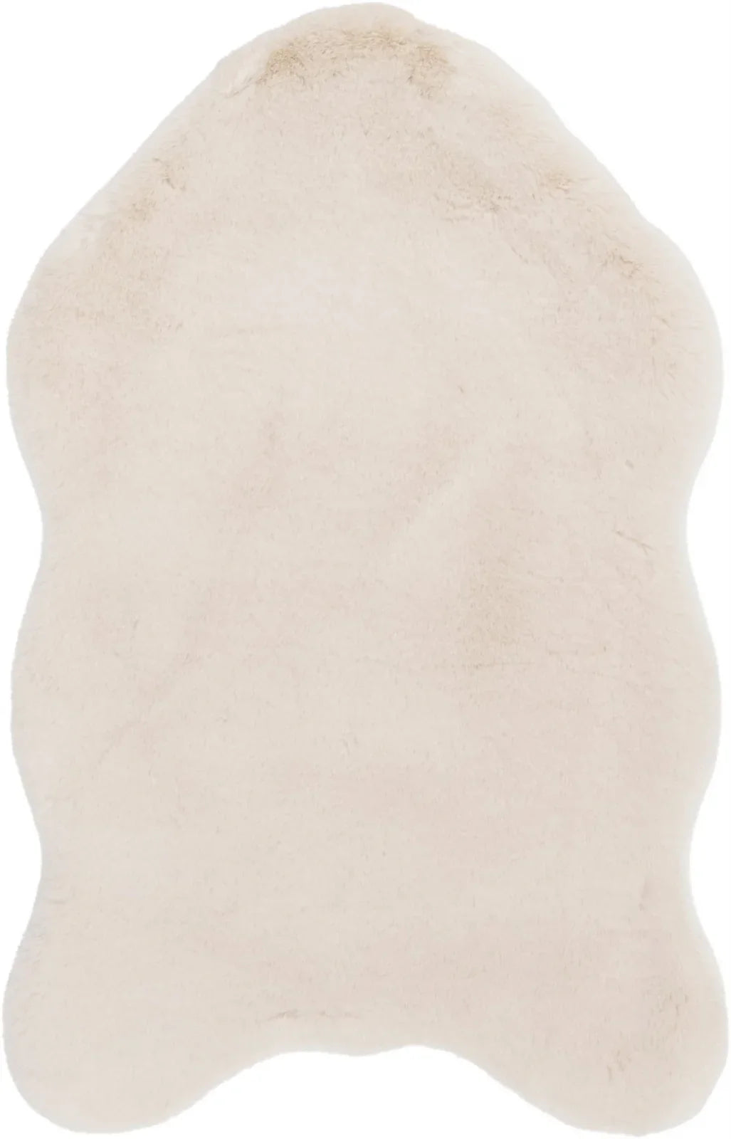 Covor blanita crem forma naturala, pufos si elegant, ideal pentru living sau dormitor