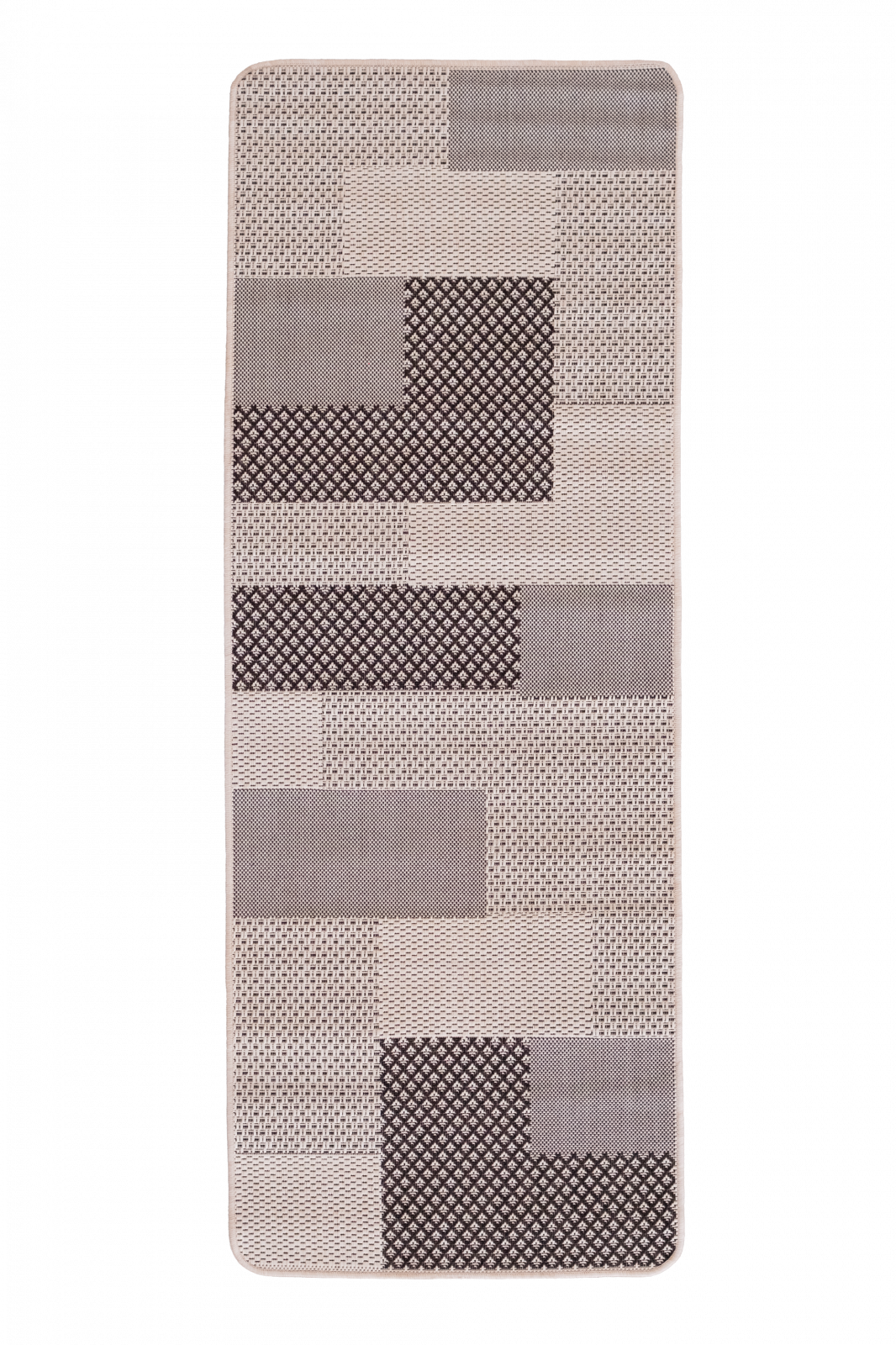 Covor bucatarie antiderapant crem model geometric modern usor de curatat