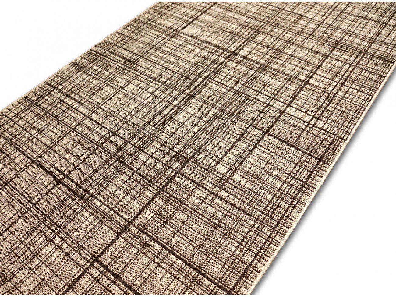 Covor bucatarie bej maro cu model modern, covor antiderapant pentru bucatarie