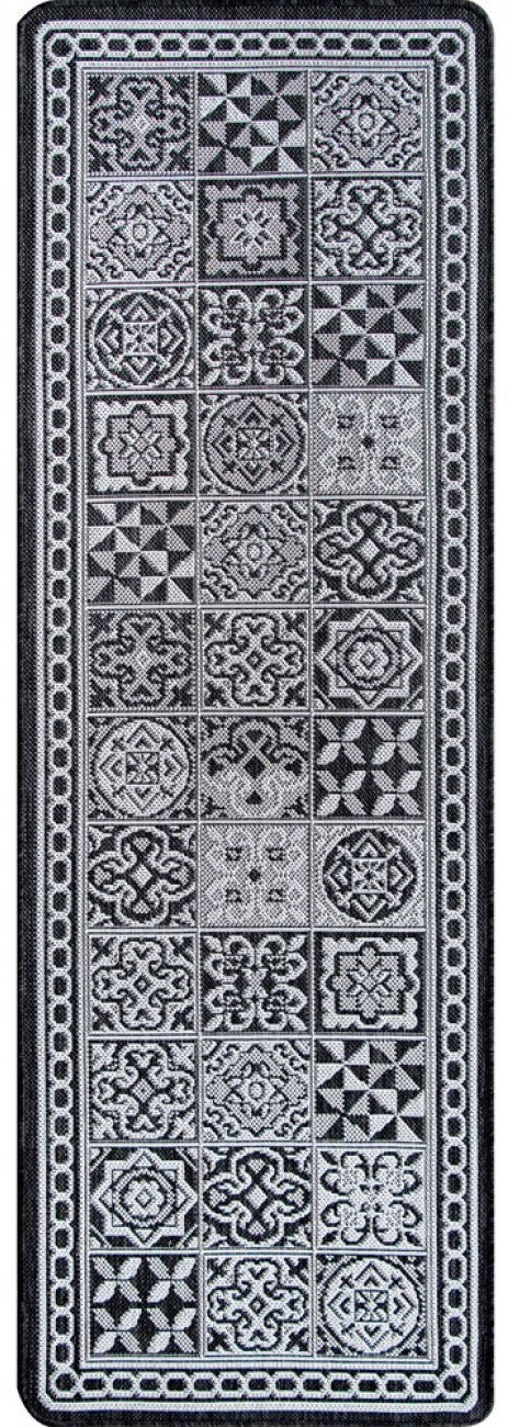 Covor bucatarie gri inchis antiderapant model modern lavabil ideal pentru bucatarie