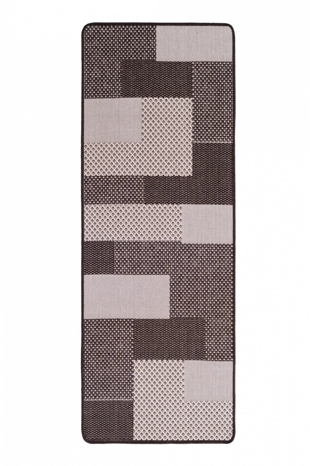 Covor bucatarie maro antiderapant model modern lavabil ideal pentru bucatarie