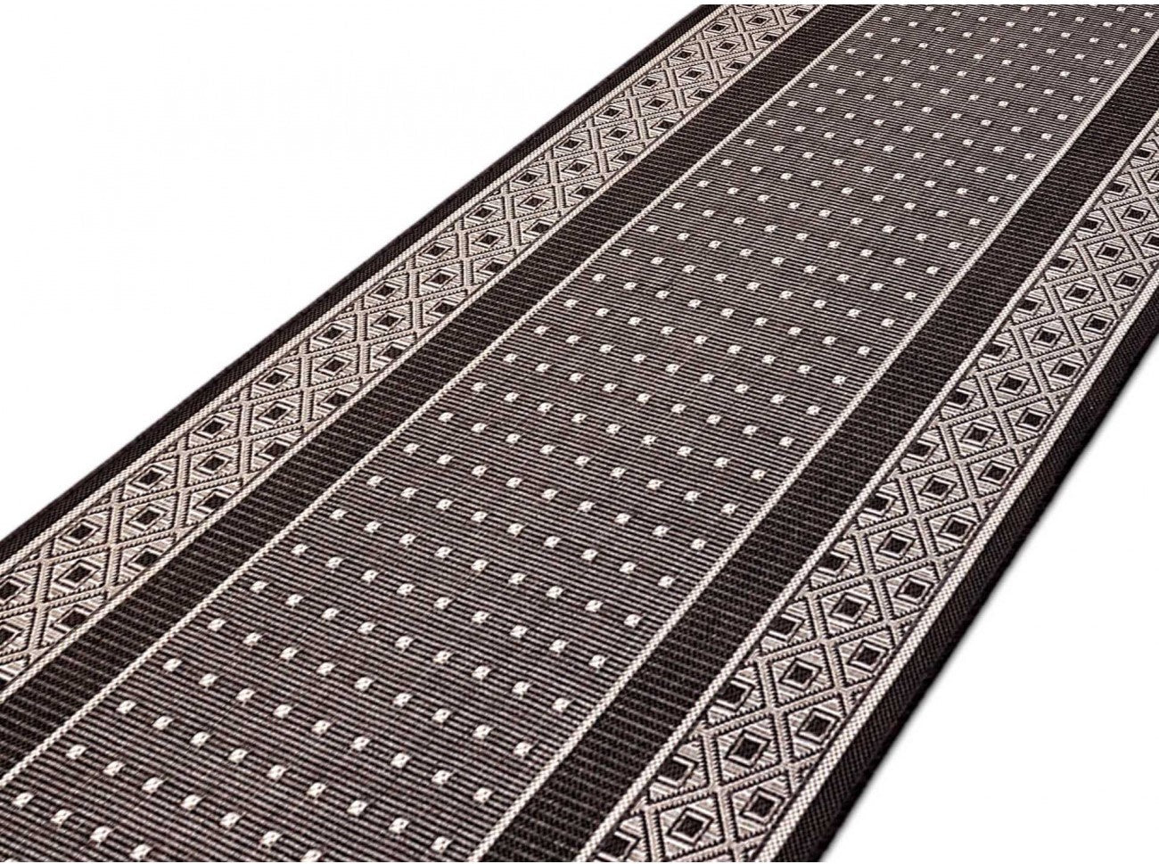 Covor bucatarie maro lavabil model modern rezistent pentru utilizare zilnica