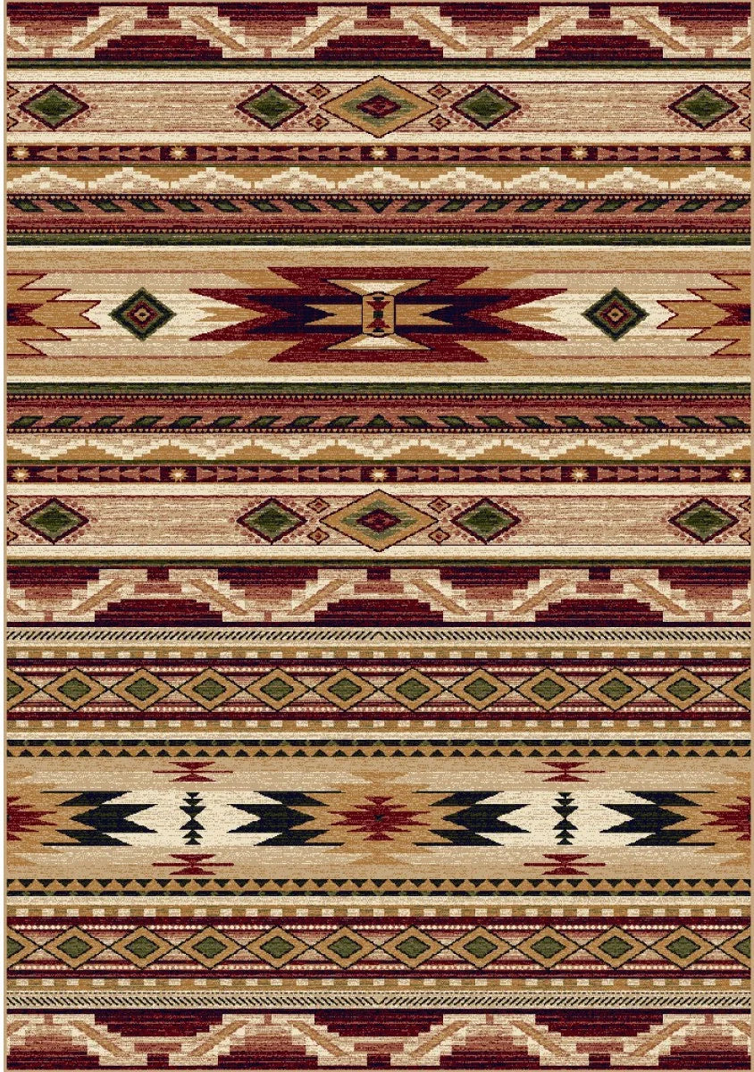 covor clasic traditional cu motive etnice, vedere completa