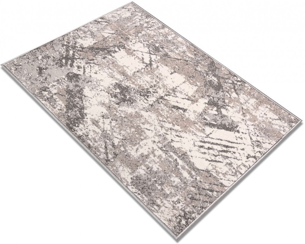 Covor gri bej modern stil minimalist cu textura eleganta si nuante neutre pentru decor contemporan