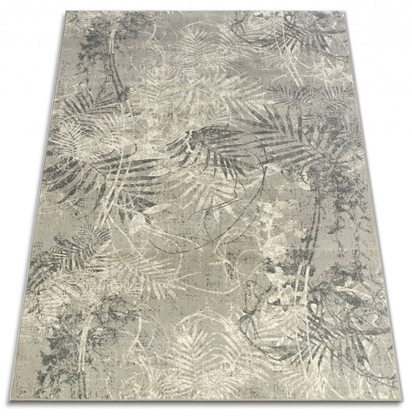 Covor gri modern cu design minimalist si nuante neutre, ideal pentru decor contemporan