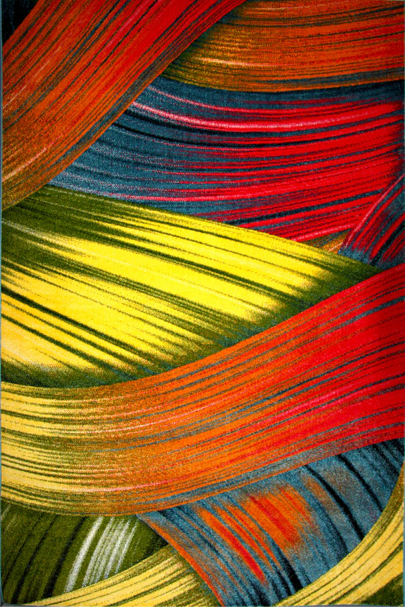 covor living modern colorat cu design abstract multicolor ideal pentru decor vibrant si spatiu elegant