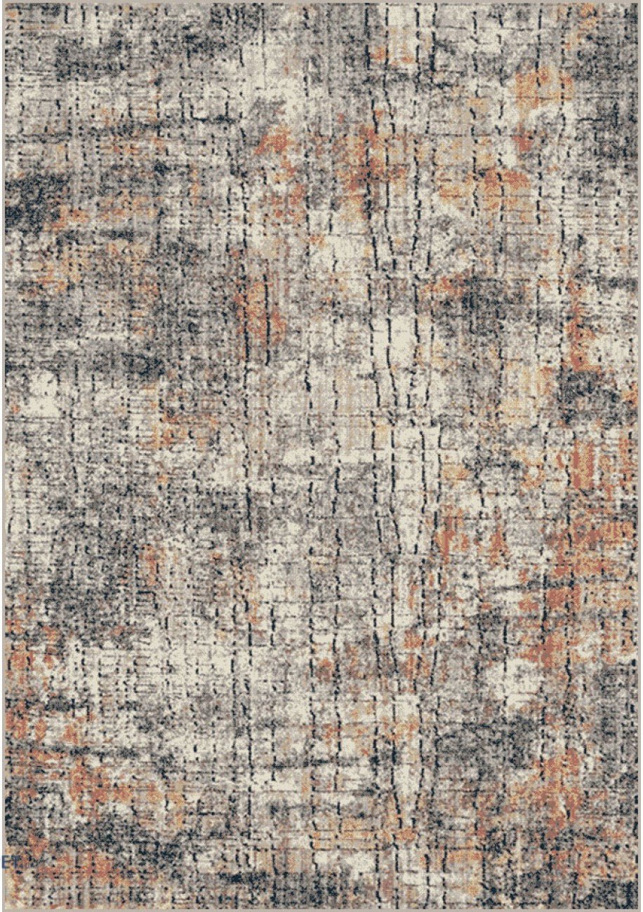 Covor living modern gri bej cu model abstract texturat potrivit pentru sufragerie dormitor si interior contemporan