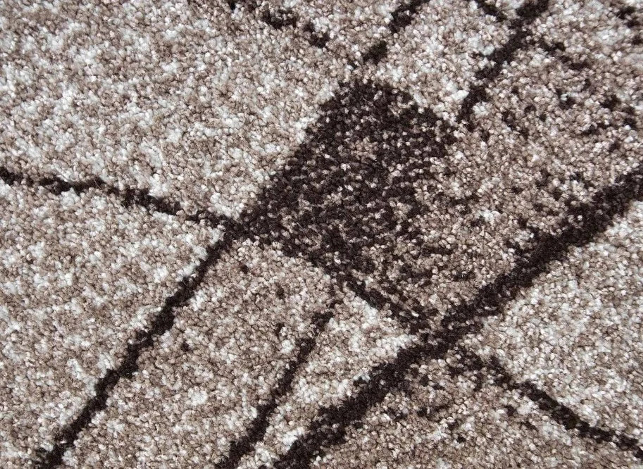 Textura premium pentru covor living modern bej maro, moale si placut la atingere