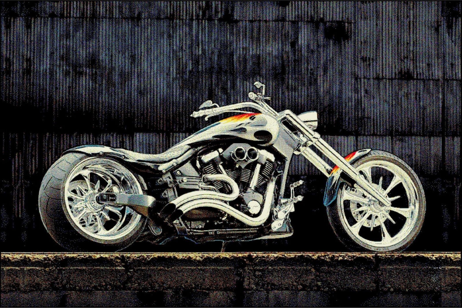 covor cu motocicleta design realist modern potrivit pentru living dormitor sau camera de adolescent