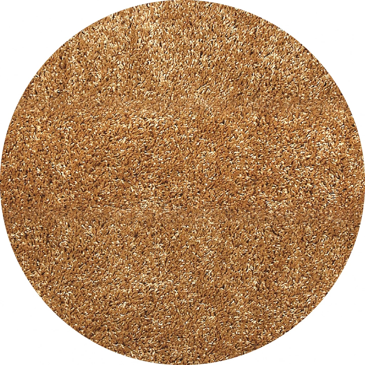Covor rotund living bej pufos tip shaggy, covor modern elegant pentru dormitor sau living