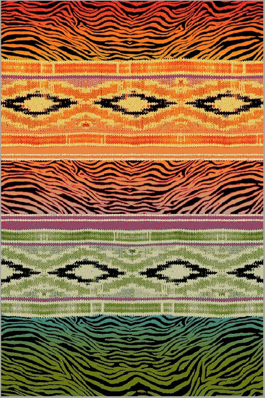 Covor Modern Kolibri Ethnic, design modern cu culori intense și ușor de curățat.