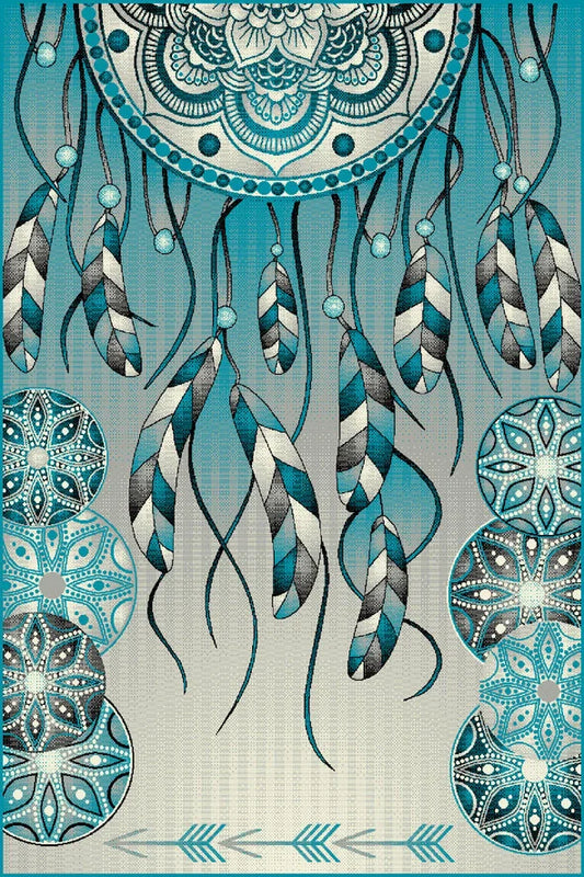 Covor Modern Kolibri Pene, material Polipropilenă, înălțime fir 8.5 mm, design modern - Tehnic și rezistent