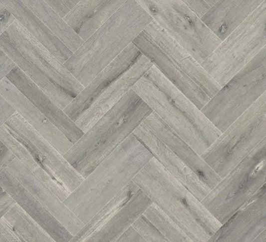 Linoleum PVC gri pentru living, efect parchet modern, pardoseala eleganta si rezistenta