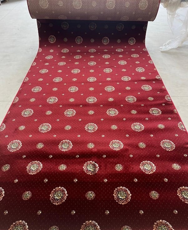 Mocheta Lotos 583, Rosu Bordeaux, Latime 200 cm