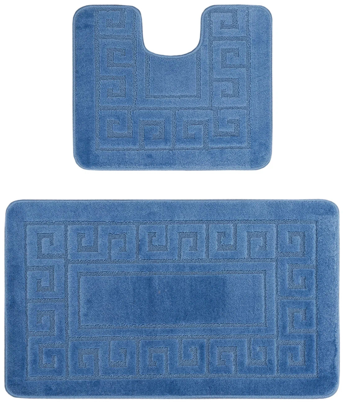 set covor baie antiderapant maro deschis 2 piese covor wc si covor pentru baie moderna