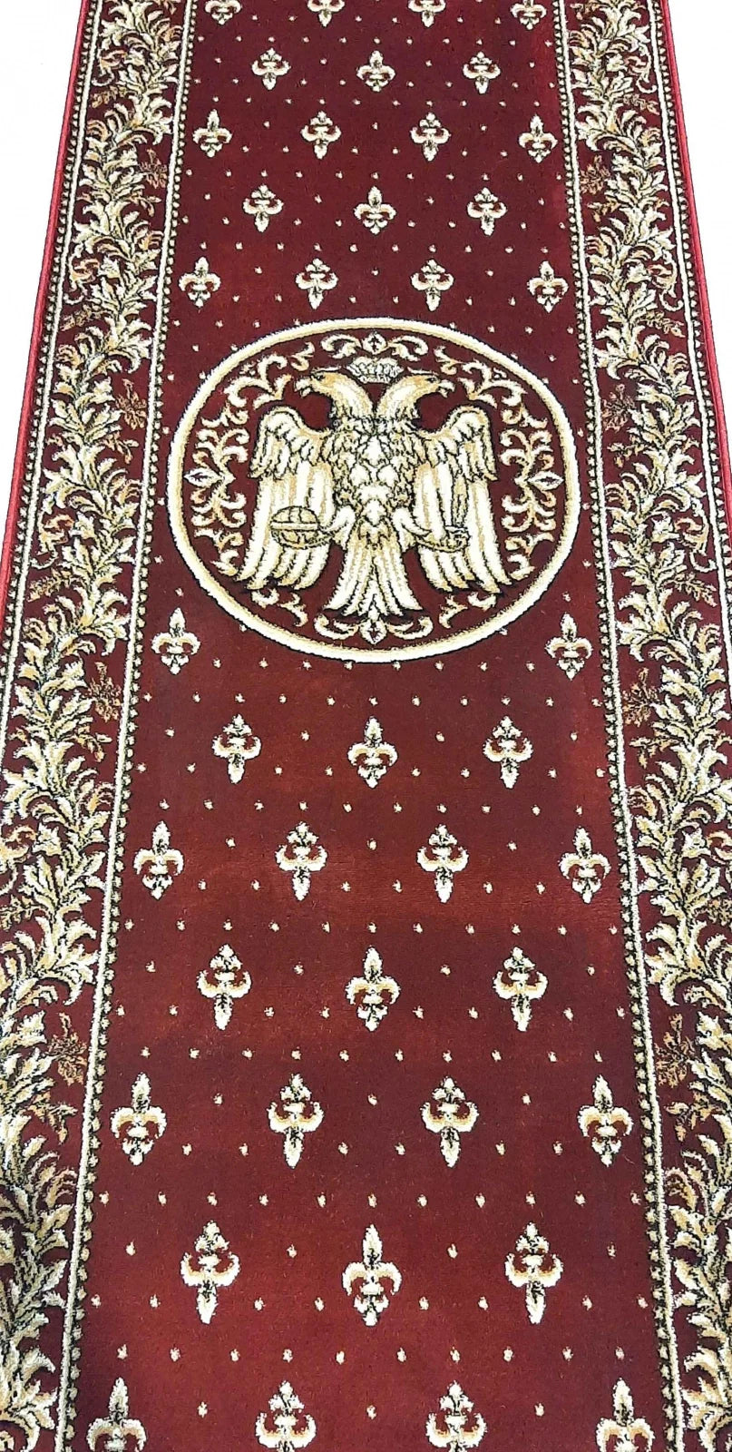 Traversa biserica grena cu ornament religios si vultur bicefal