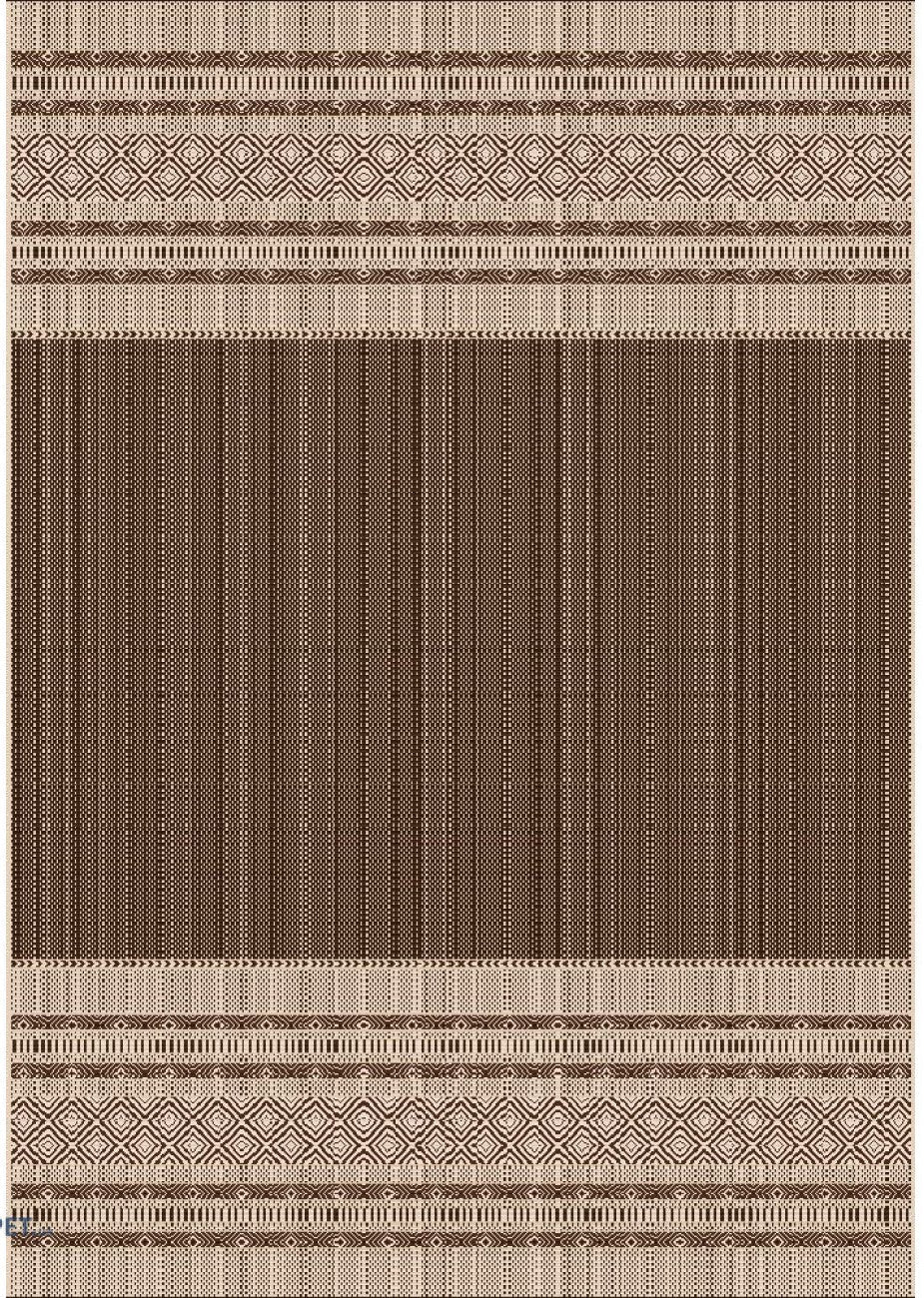 traversa covor hol bej maro model liniar decorativ covor lung pentru hol si bucatarie