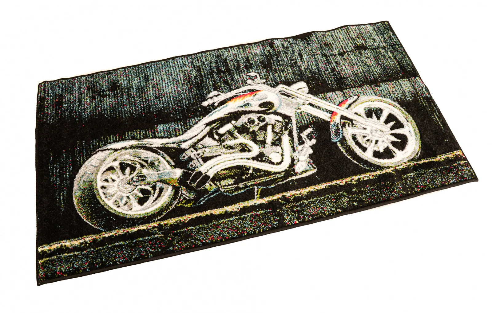 traversa covor cu model motocicleta ideala pentru hol sau living design modern si rezistent