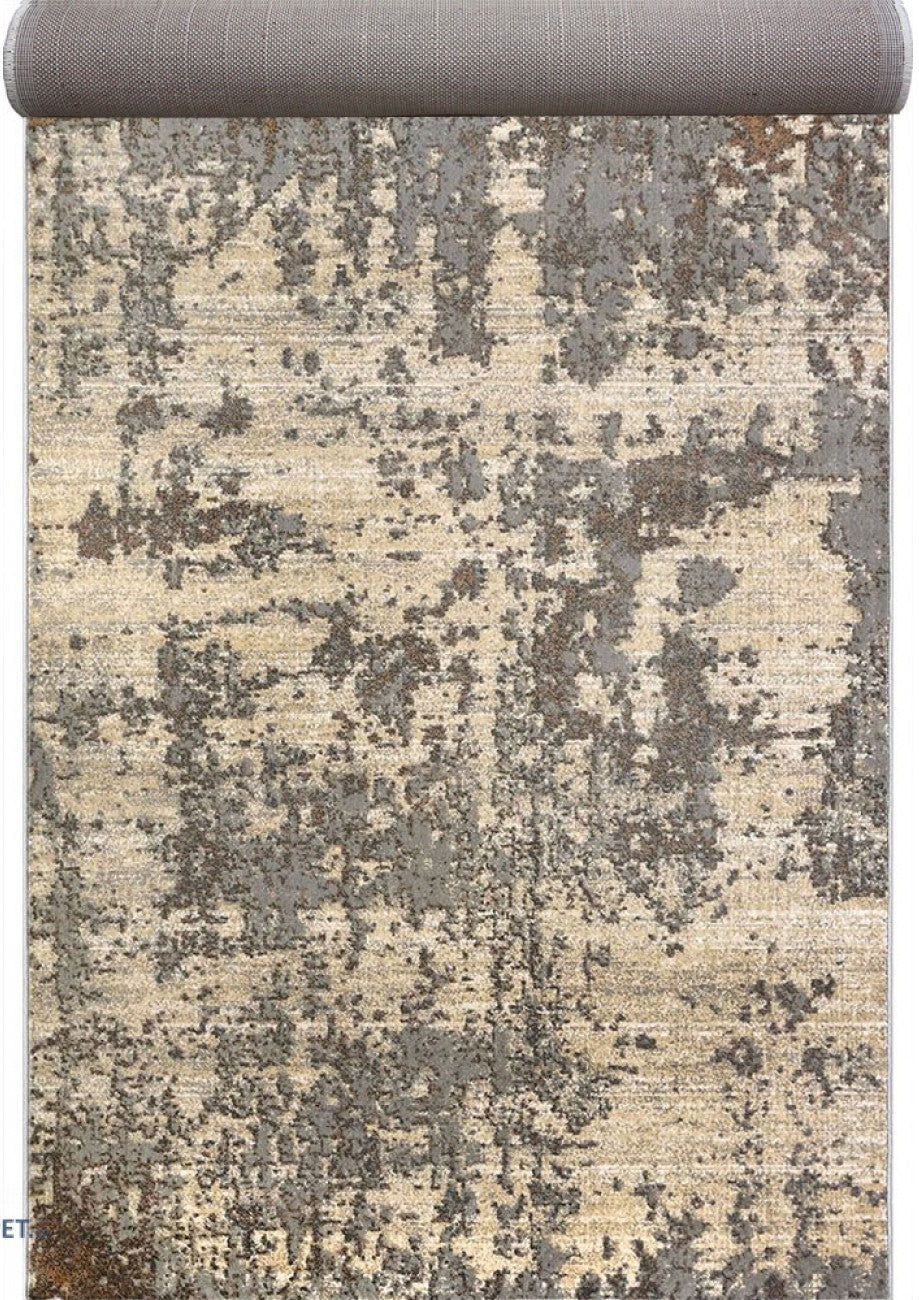 Traversa crem gri cu model modern potrivita pentru hol si living