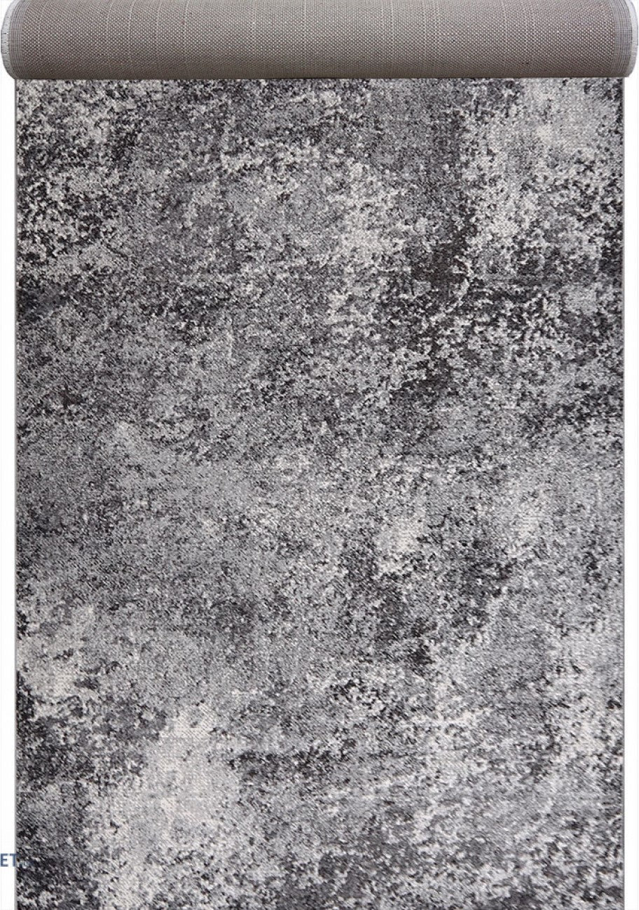 Traversa gri cu model abstract contemporan potrivita pentru interior modern